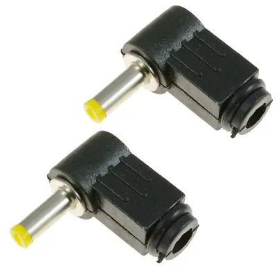 £2.20 • Buy 2x 1.7mm X 4.8mm Male Plug Right Angle L Jack DC Power Tip Connector HP Compaq