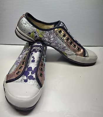 Ed Hardy Woman Sneakers Canvas Size  7 Floral Purple • $32