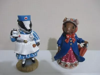 Regency Fine Arts Figurines  Nurse Badger  And  Poppy Meadowsweet  • £14