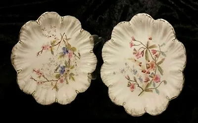 Floral Plates X2 Royal Bonn GERMANY - Franz Anton Mehlem Stamped Gift Antique  • £15.96