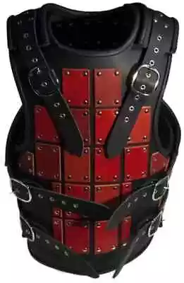 LARP Leather Bringandine Armor Medieval Breastplate Roleplay Costume Hallowee • £141.99