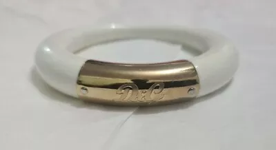 D&G Dolce Gabbana Oval Asymmetric Bangle Authentic Vintage Very Rare • £65