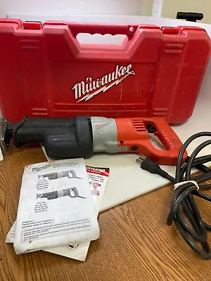 Milwaukee Heavy Duty Corded Sawzall 6509-22 With Case PRELOVED! • $69.95