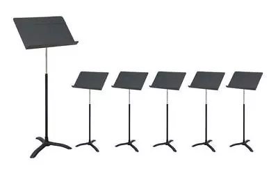 Carton Of 6 Strukture Orchestral Music Stands Flat Black • $185.99
