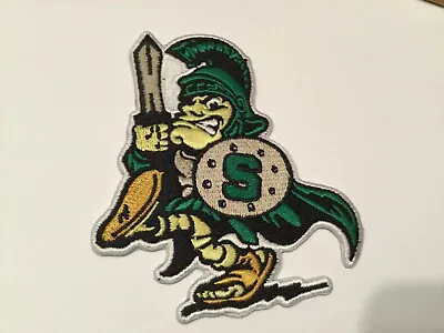 MSU Michigan State Spartans Vintage  Embroidered Iron On Patch 3.5  X 3” • $5.95