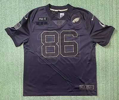 Nike NFL Philadelphia Eagles Black Salute To Service Jersey Size XL Zach Ertz 86 • $119.99