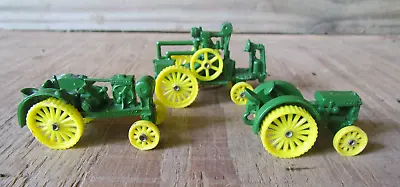 Ertl 1:64 Vintage Diecast John Deere Tractor Set Of 3 • $15.47