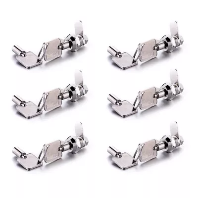 $15.02 • Buy 6PCS 10mm Tubular Cam Lock Cabinet Toolbox Safe Drawer Replacement Keyed Alike