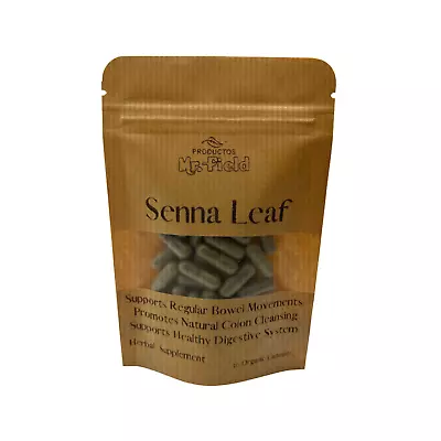 Senna Leaf 100% Organic Capsules 500 Mg Quantity 30 • $8.50
