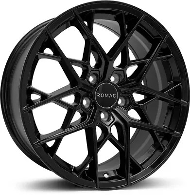 Alloy Wheels 19  Romac Vortex Black Gloss For VW Jetta [Mk4] 11-18 • $971.44