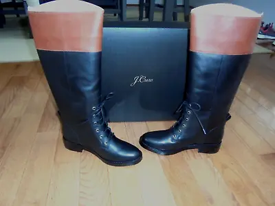 J Crew Tall Boots New With Box Sise-9 Black Brown • $129