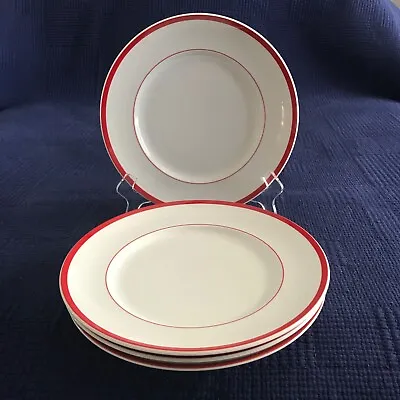 Williams-Sonoma Brasserie White RED BAND 12  Dinner Chop Plate Platter FREE SHIP • $22.49
