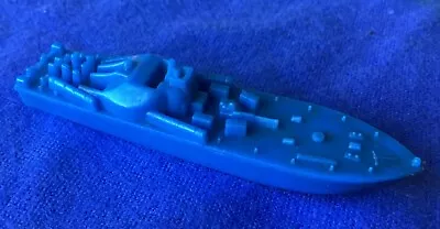 1961 R&L Cereal Toys SHIPS PT Navy Cruiser Ship In Blue. 75mm Long. • $8.99