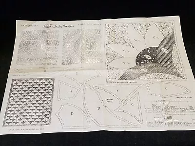 Vintage ORIGINAL Quilt Pattern Laura Wheeler Field Of Daisies Mail Order 1940s • $6.99