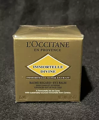 L’Occitane Immortelle Divine Eye Balm Advanced Youth Face Care 0.5oz Brand New • $50