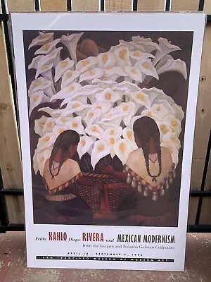 Frido Kahlo & Diego Rivera Mexican Modernism Exhibition 24x36 Poster Print • $12.99