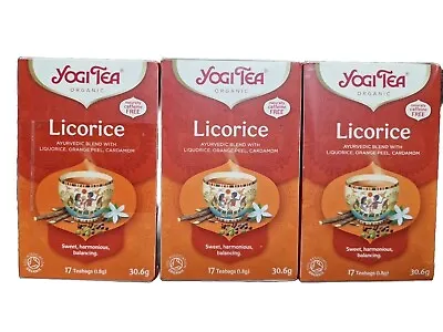 Yogi Tea Liquorice 17 Bag X 3 Boxes So 51 Bags. BBE 03.2024... • £10