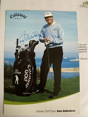£150 • Buy Seve Ballesteros Signed Photo/card With COA January 2002.
