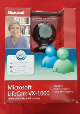 Microsoft LifeCam VX-1000 Webcam W/ Built-in Microphone New & Sealed • $12.50