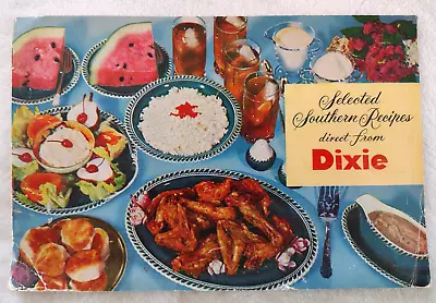 Vintage Dixie Products Advertising Cookbook Booklet Southern Recipes Gas Range • $9.95