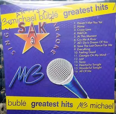 Michael Buble Karaoke Cdg Disc Sak Singer Artist Series Pop Cd+g Music Cd • $11.91