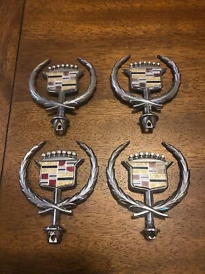 Vintage Cadillac Wreath Crest Hood Ornaments OEM • $14