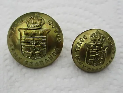 £5.99 • Buy 2x British: ROYAL ARMY ORDNANCE CORPS BRASS BUTTONS  (25mm-19mm, WW2 Period)