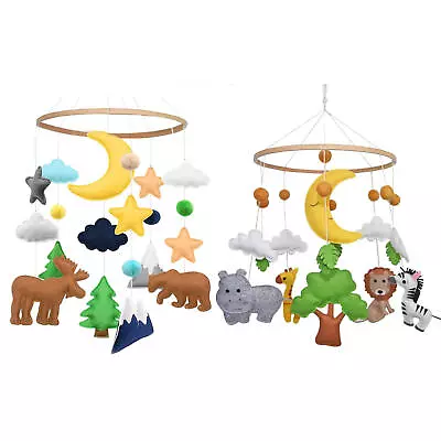 Babies Mobile For Crib Forest & Jungle Animal Babies Nursery Crib Hanging Toy • $15.01