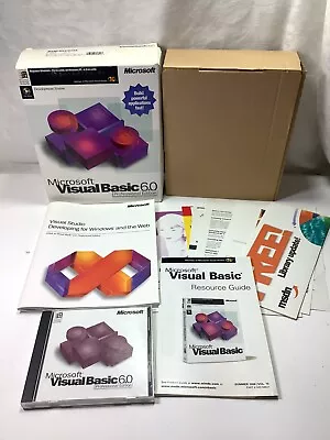 Microsoft Visual Basic 6.0 Professional Windows 95 98 NT 4.0 Later NO SCRATCH • $87.43