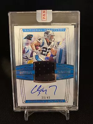 Christian McCaffrey 2019 National Treasures Patch On Card Auto #/49 • $199