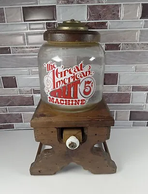 Vintage The Great American Nut Machine 5 Cent Dispenser Gumball Candy • $19