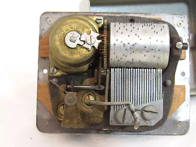 Vintage SWISS ROUGE Musical Box Clock For Parts Or Repair STRAUSS LEHAR • $19