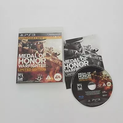 Medal Of Honor Warfighter Limited Edition (PlayStation 3 Ps3 2012) Complete • $7.99