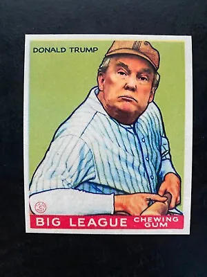 1933 Goudey Babe Ruth Style Trump 2017 ACEO ART CARD - Signed By Artist - #/50 • $79