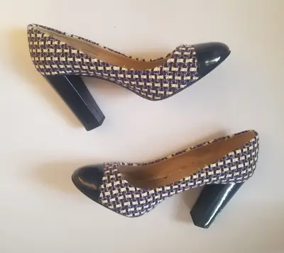 J. Crew Collection Etta Tweed Pumps Block Heels 9.5 $328 • $69.99