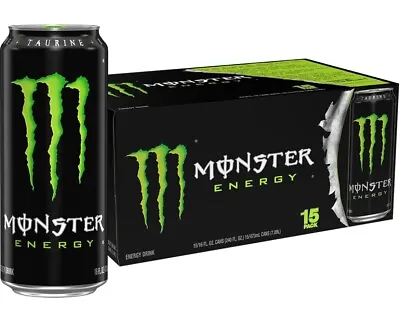 Monster Energy Drink Green Original 16 Ounce (Pack Of 15) • $69.99