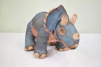 Vintage DAKIN Triceratops Plush Dinosaur Stuffed Animal 15  1992 Realistic • $14.95