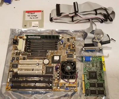 $149.99 • Buy FULLY TESTED FIC VA-503+ AT Motherboard + 450MHz CPU + 128MB RAM + Video Card