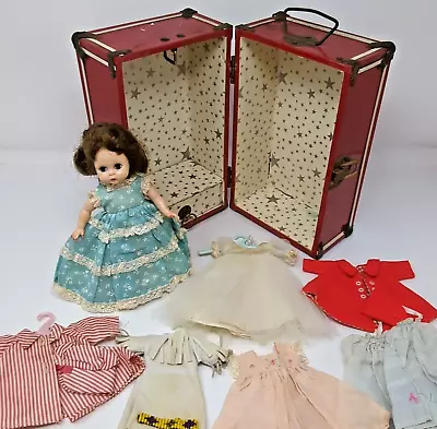 Vintage 1950’s Mme Alexander Alexander-Kins Doll W/Bridal Gown & Trunk *READ • $85.95