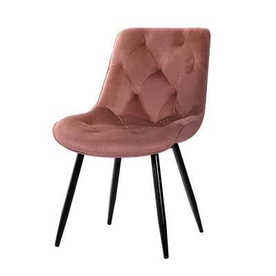 $315.99 • Buy Artiss Starlyn Dining Chairs Kitchen Chairs Velvet Padded Seat Set Of 2 Pink