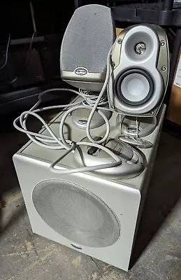 Klipsch IFi RSX-3 Silver 2.1 Audiophile IPod Speaker System Dock And Remote Used • $70