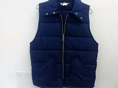 Vintage Men's Quilted Vest Coat Tom Cat Nine Lives 1970's Navy Blue Size M • $25.47