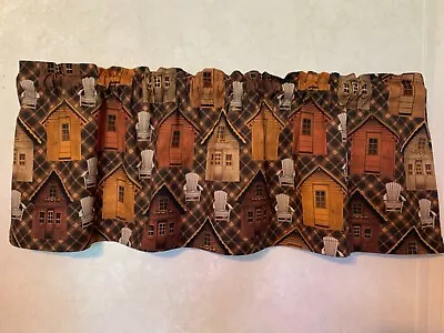 Rustic Cabin Window Valance - Custom Handmade • $17.49