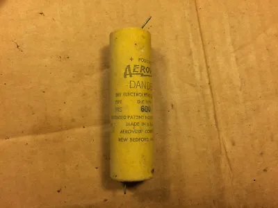 Vintage Aerovox Dandee Capacitor 8 Uf 600v Axial Tube Amp Cap 1950s • $12