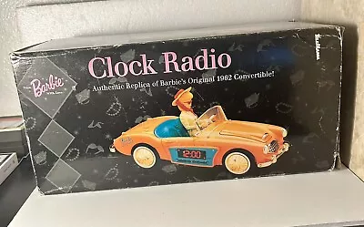 Vtg 1996 BARBIE Clock Radio Alarm 1962 Austin Healey Convertible Car NIB Perfect • $25