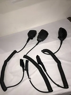 Lot Of (3)Speaker Microphone For Motorola 7 Pin And 6 Pin (Untested See PICS) • $14.99
