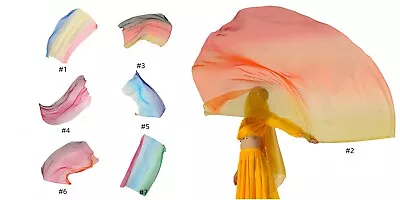 Belly Dance Rainbow Veil Flags Disco Veil Flags Porphetic Worship Flex Flag • $11.27