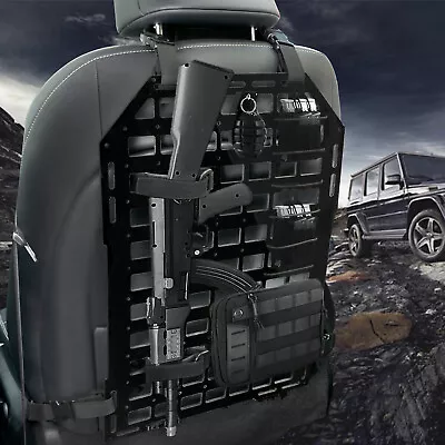 Car Universal Seat Back Shooting Tactical Rigid MOLLE Panel Vehicle Rack Storage • $37.69