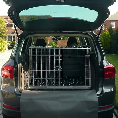 PET WORLD VOLKSWAGEN VW | Tiguan Sloping Car Crate Pet Puppy Dog Travel Cage • £144.95