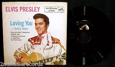 ELVIS PRESLEY-Teddy Bear+Loving You-Picture Sleeve & 45-RCA VICTOR #47-7000 • $79.99